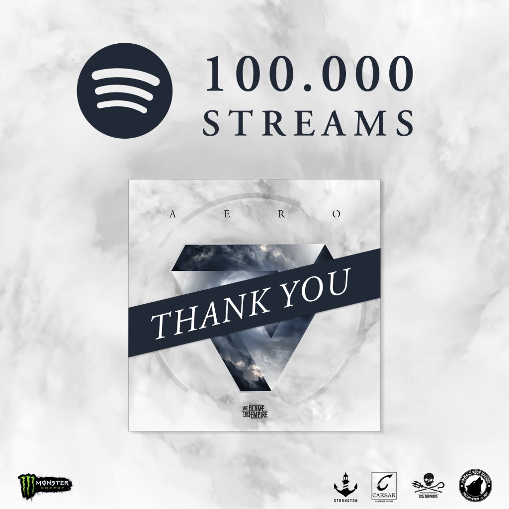 We blame the empire 100.000 streams auf spotify